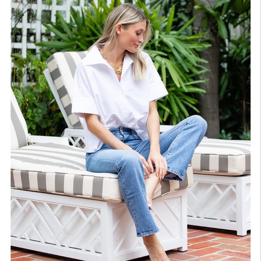 Elegant White Button Down Shirt for Women